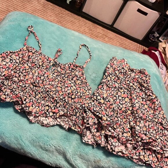 Wild Fable Floral Skirt and Top Set - Picture 1 of 7